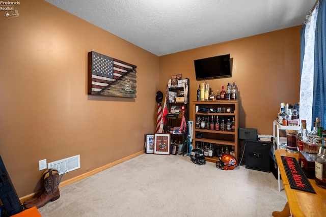 4936 Gibbs Rd, Norwalk, OH 44857 - office area featuring carpet flooring, a textured ceiling, and baseboards