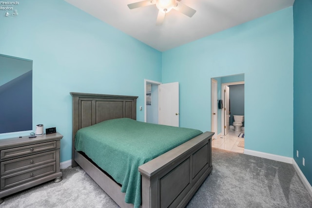 4370 Marin Woods Dr Unit D, Port Clinton, OH 43452 - bedroom with carpet, baseboards, and ceiling fan