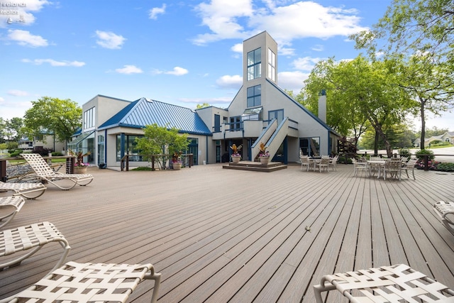 4370 Marin Woods Dr Unit D, Port Clinton, OH 43452 - deck featuring outdoor dining space