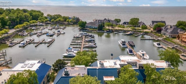 4370 Marin Woods Dr Unit D, Port Clinton, OH 43452 - drone / aerial view of numerous boat docks and a nearby body of water