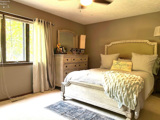 9 Eagle Way, Norwalk, OH 44857 - bedroom with carpet floors, ceiling fan, and a textured ceiling