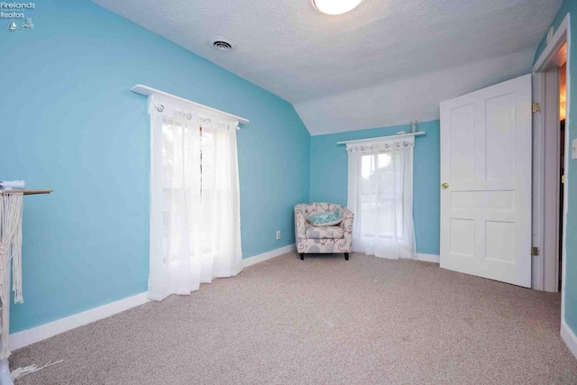 4647 Crk 175, Clyde, OH 43410 - unfurnished room with lofted ceiling, a textured ceiling, and carpet floors