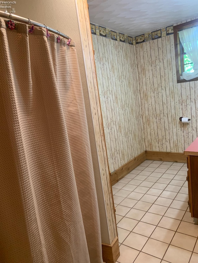 37 State Route 60, New London, OH 44851 - bathroom featuring vanity, tile patterned flooring, and a shower with shower curtain