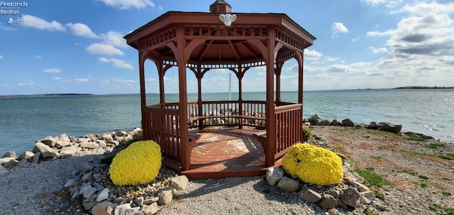 2620 S Waterside Ct Unit 622, Marblehead, OH 43440 - dock area with a gazebo and a water view