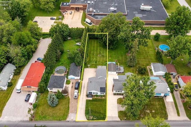 46320 Middle Ridge Rd, Amherst, OH 44001 - aerial overview of property's location featuring property parcel outlined