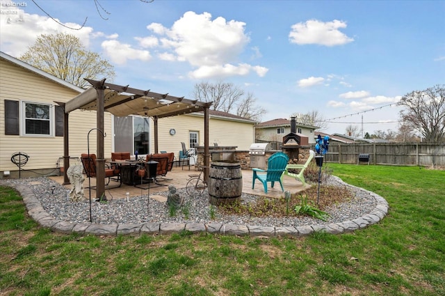 5191 N State Route 53, Tiffin, OH 44883 - view of patio with a pergola and grilling area