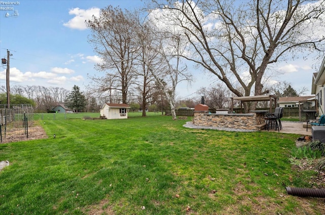 5191 N State Route 53, Tiffin, OH 44883 - view of yard featuring a patio and a shed