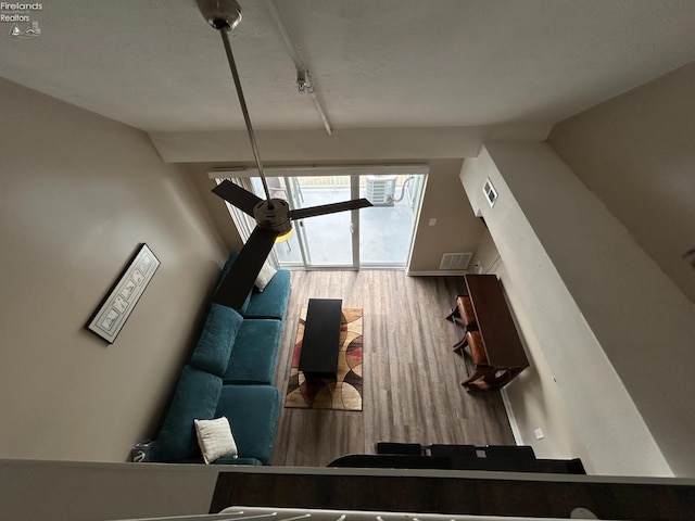 400 Swartz Ln Unit Y306, Middle Bass Island, OH 43446 - living area featuring wood finished floors and lofted ceiling