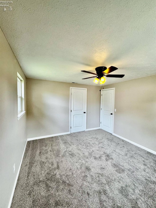 2150 Aspen Run, Sandusky, OH 44870 - carpeted spare room with ceiling fan and a textured ceiling