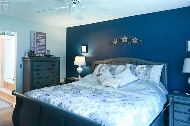 423 Leisure Dr, Huron, OH 44839 - bedroom with a ceiling fan
