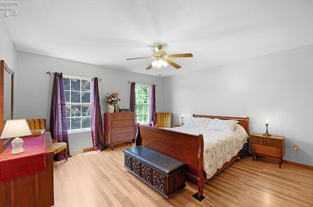 408 Forest St, Lagrange, OH 44050 - bedroom featuring light wood finished floors and a ceiling fan