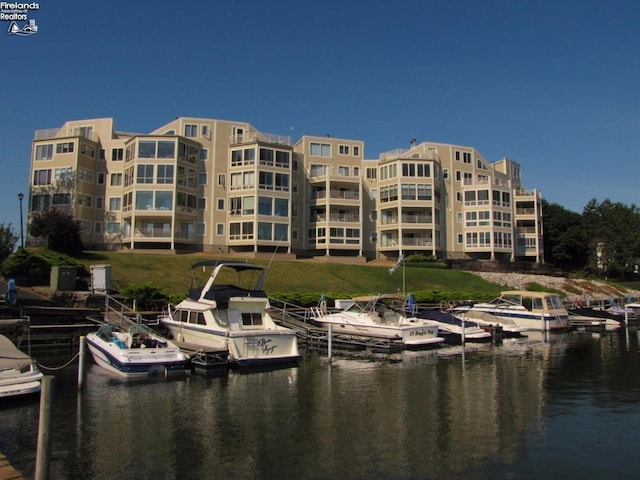 1507 Cleveland Rd Unit 423, Huron, OH 44839 - dock area featuring a water view