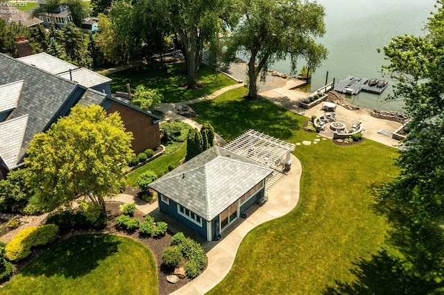 1115 Cedar Point Rd, Sandusky, OH 44870 - aerial view of property and surrounding area with a large body of water