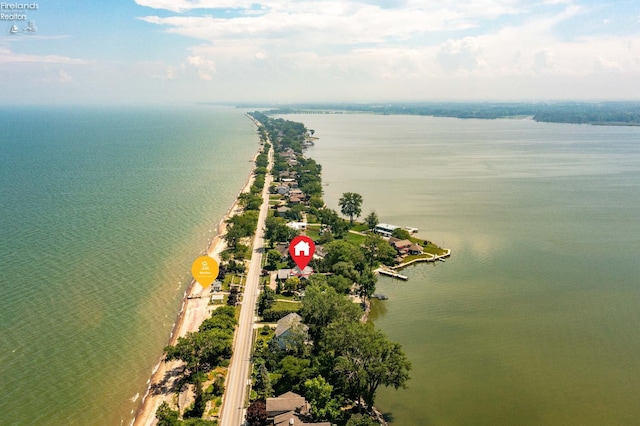 1115 Cedar Point Rd, Sandusky, OH 44870 - drone / aerial view of a nearby body of water