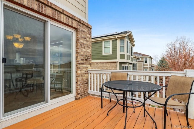 balcony with outdoor dining space