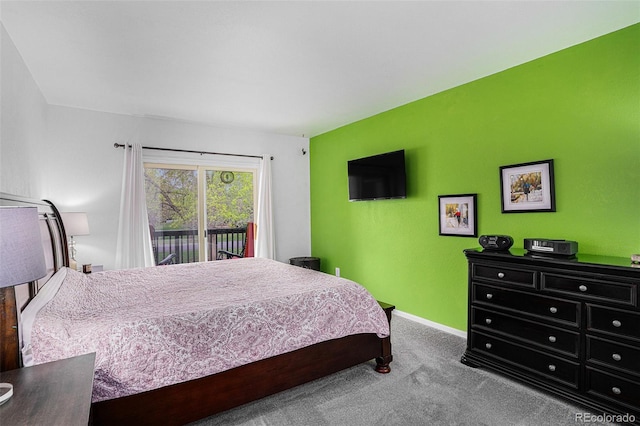 403 Captains Ct, Fort Collins, CO 80524 - carpeted bedroom featuring access to exterior and baseboards