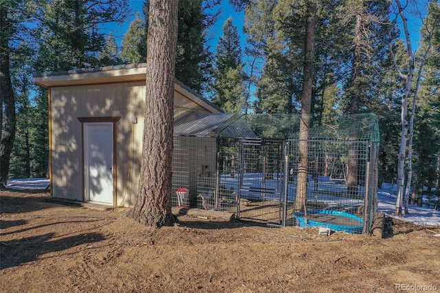 view of outdoor structure