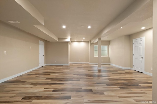 12940 Jasmine St Unit A, Thornton, CO 80602 - basement with recessed lighting, baseboards, and light wood finished floors