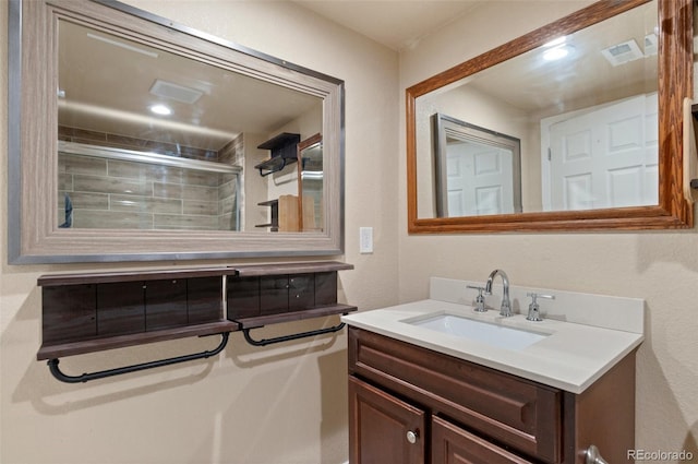 12940 Jasmine St Unit A, Thornton, CO 80602 - bathroom featuring vanity and a shower