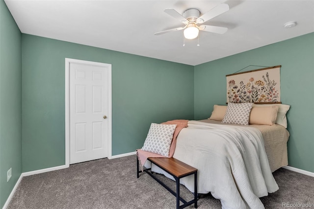 835 Juliana Ct, Canon City, CO 81212 - carpeted bedroom with baseboards and ceiling fan