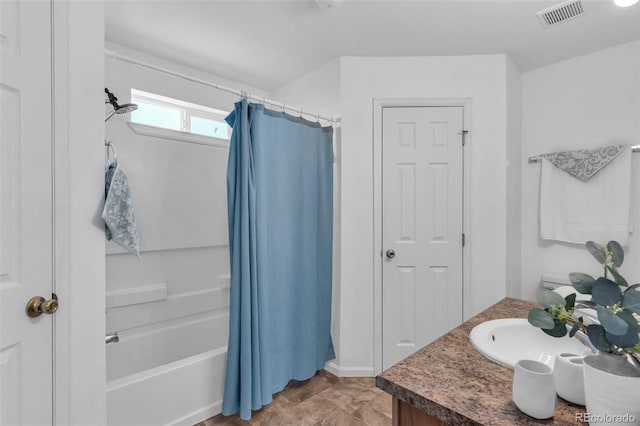 835 Juliana Ct, Canon City, CO 81212 - bathroom with shower / bath combo, visible vents, and vanity