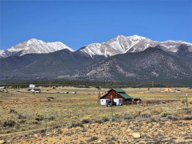 20155 Hideout Ln, Nathrop, CO 81236 - view of mountain background featuring rural landscape