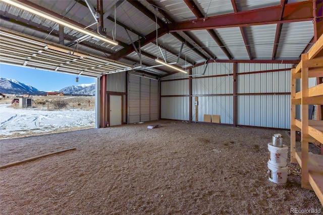 20155 Hideout Ln, Nathrop, CO 81236 - garage featuring a mountain view