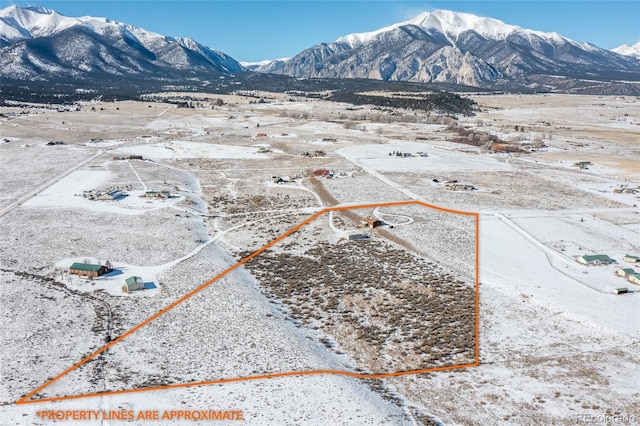 20155 Hideout Ln, Nathrop, CO 81236 - view of mountain background featuring rural landscape and a desert landscape