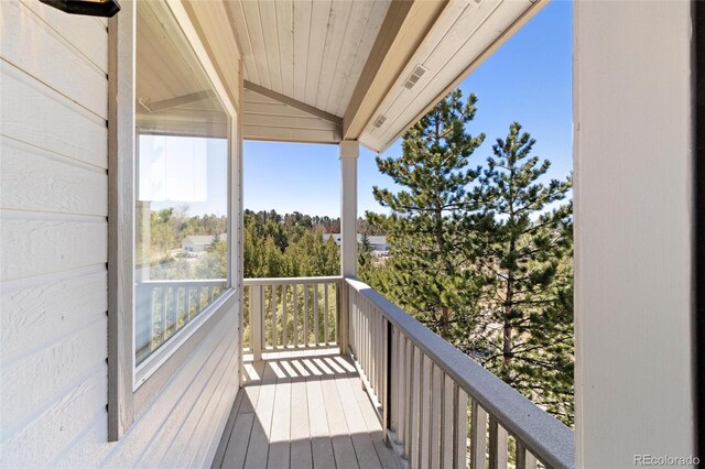 249 Valle Escondido Dr, Durango, CO 81303 - view of wooden terrace