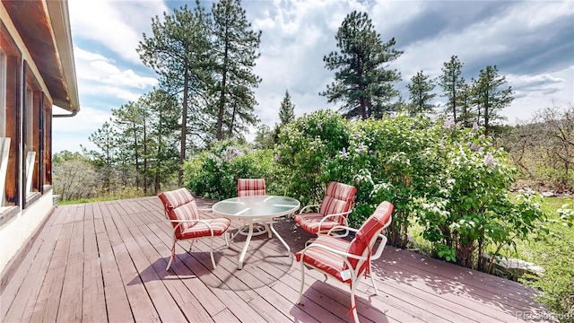 2545 N State Highway 67, Sedalia, CO 80135 - deck featuring outdoor dining area