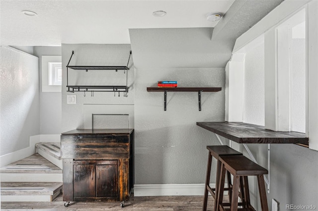 interior space featuring wood finished floors