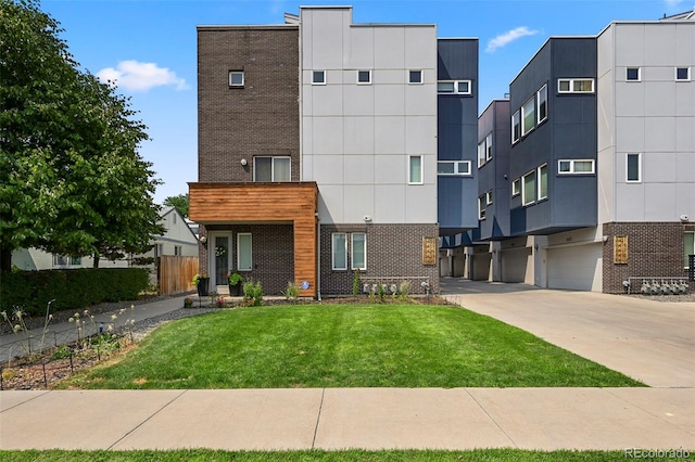 view of building exterior with a garage