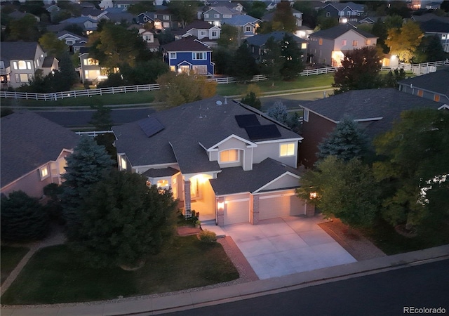 birds eye view of property