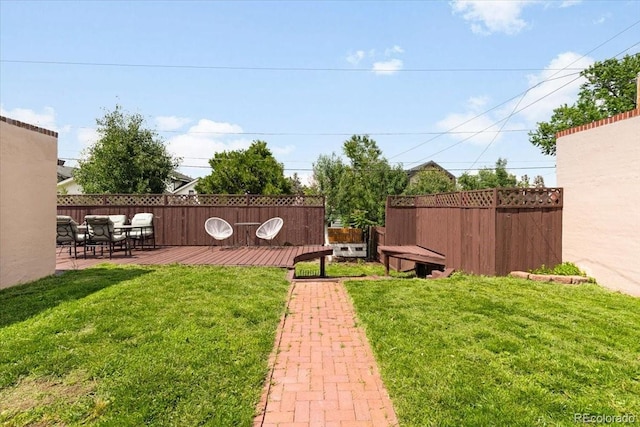3739 W 46th Ave, Denver, CO 80211 - view of yard featuring a deck