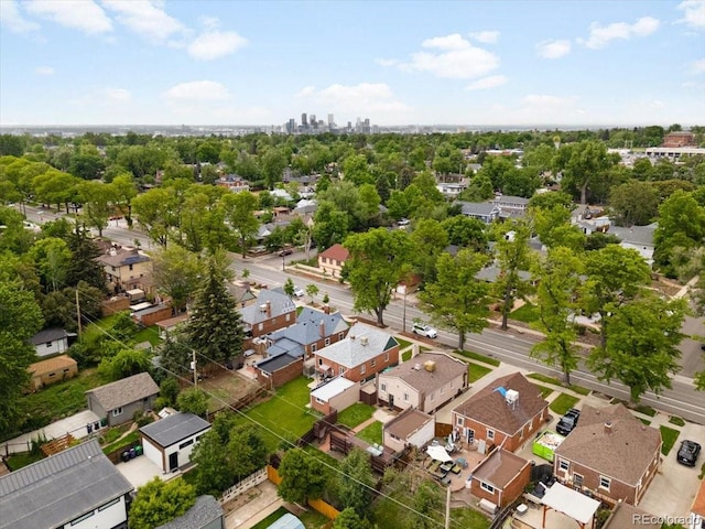 3739 W 46th Ave, Denver, CO 80211 - aerial view of residential area featuring a tree filled landscape