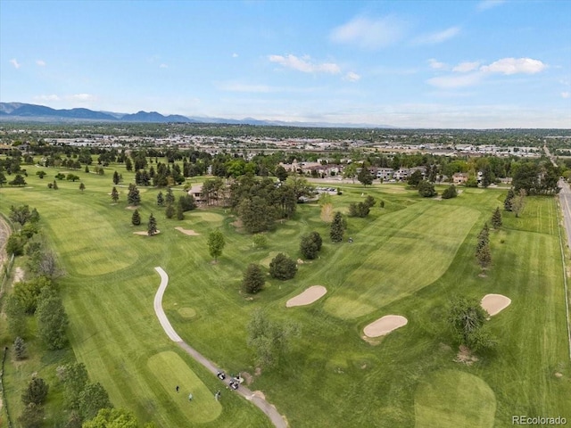 3739 W 46th Ave, Denver, CO 80211 - aerial overview of property's location featuring a mountain backdrop and a golf course