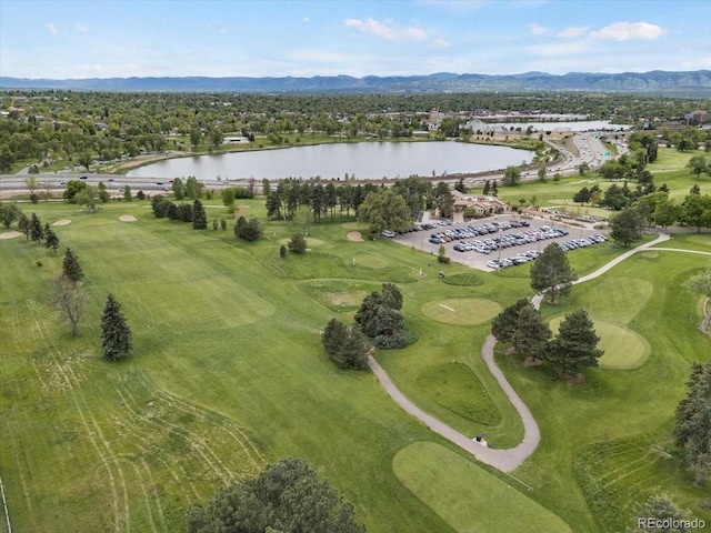 3739 W 46th Ave, Denver, CO 80211 - aerial view of property's location with a water and mountain view and a local golf course