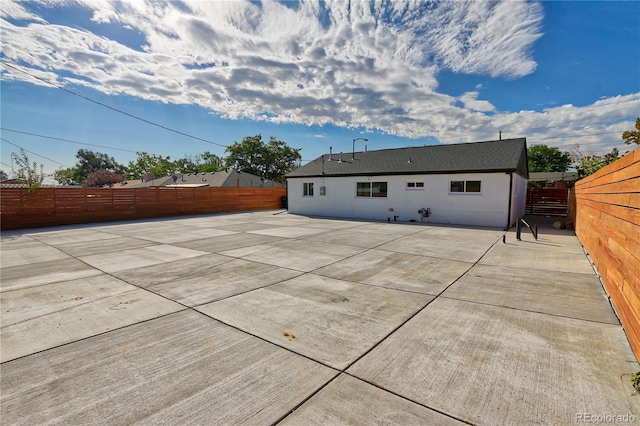 back of house featuring a patio area