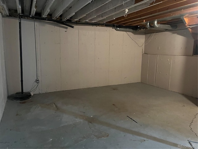 view of basement