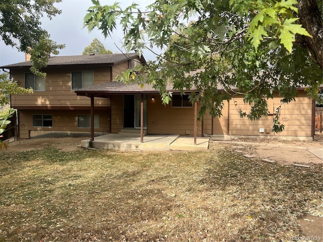 back of house featuring a patio