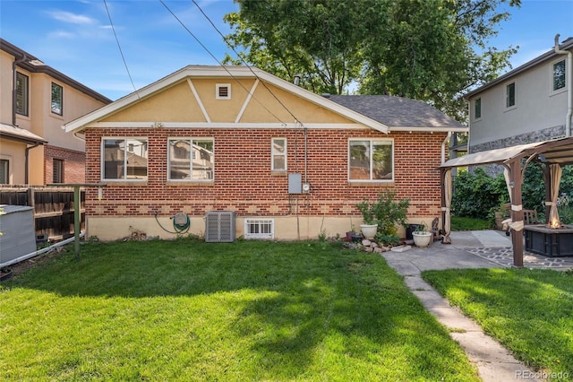 521 Harrison St, Denver, CO 80206 - back of house featuring a patio area and brick siding