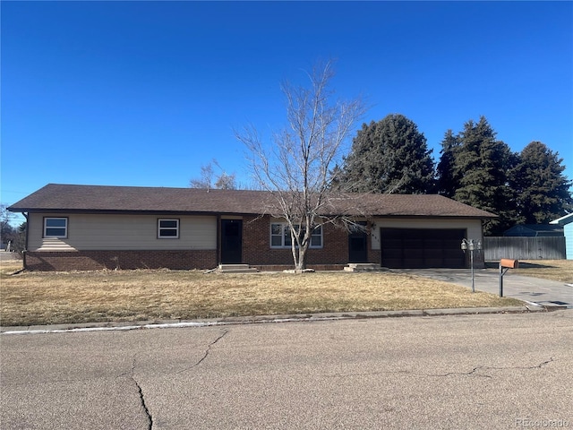 ranch-style house with a garage