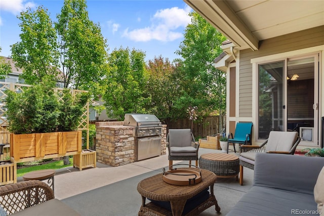 10182 Bristleridge St, Parker, CO 80134 - view of patio with an outdoor hangout area