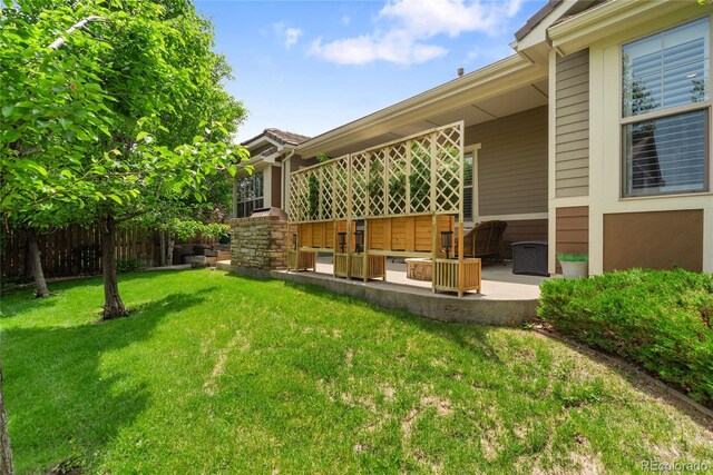 10182 Bristleridge St, Parker, CO 80134 - view of yard with a patio area