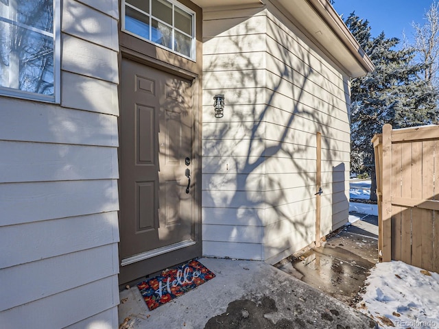 view of property entrance