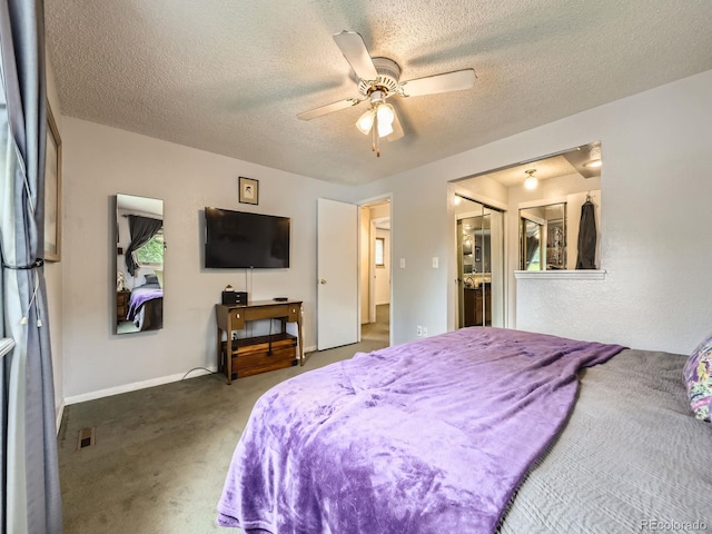 9150 Garrison St, Broomfield, CO 80021 - bedroom featuring a textured ceiling, carpet flooring, and a ceiling fan