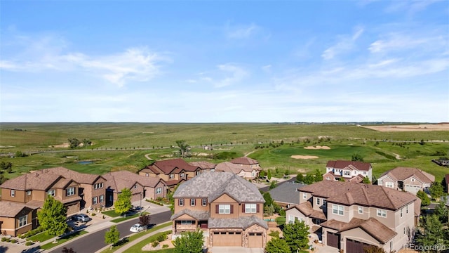 7606 S Valleyhead Ct, Aurora, CO 80016 - aerial perspective of suburban area featuring a golf course