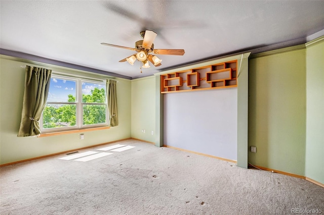 6510 Packsaddle Ct, Colorado Springs, CO 80922 - carpeted empty room featuring baseboards and a ceiling fan