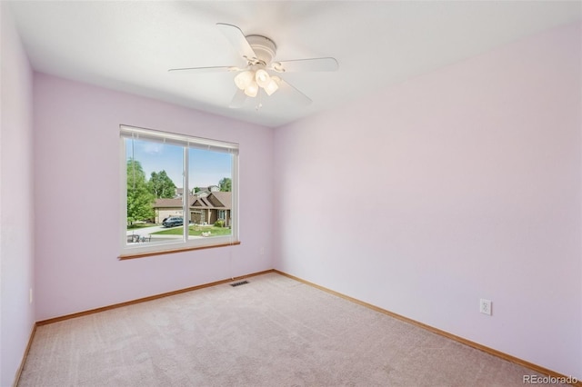 6510 Packsaddle Ct, Colorado Springs, CO 80922 - carpeted spare room with baseboards and ceiling fan