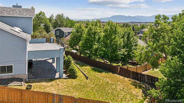 6510 Packsaddle Ct, Colorado Springs, CO 80922 - view of yard featuring a mountain view